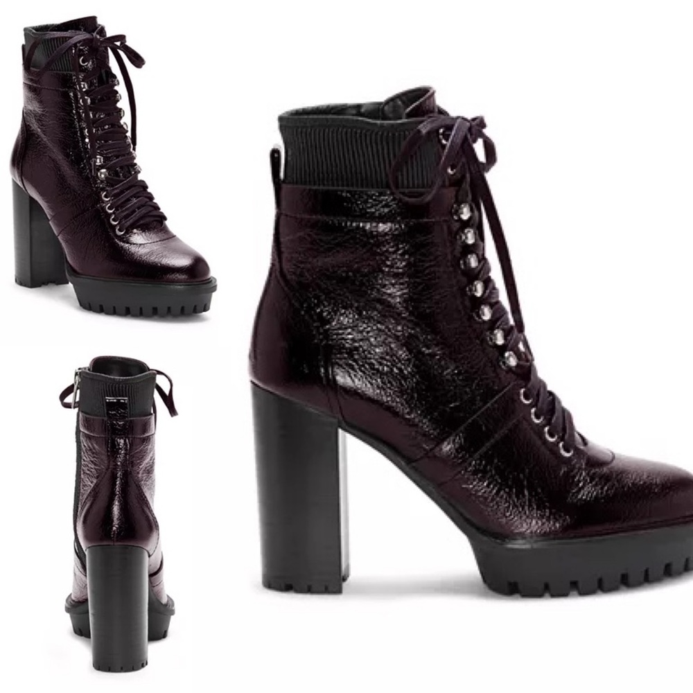 Vince Camuto Ermania Lace Up Lug Sole Boots